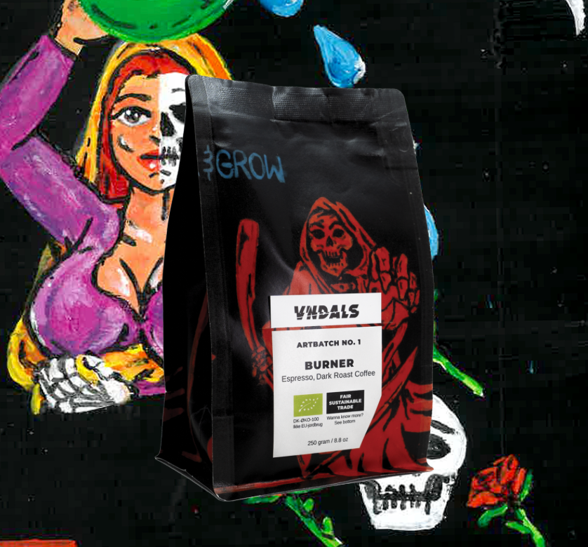 Burner kaffe - Espresso mørkristet